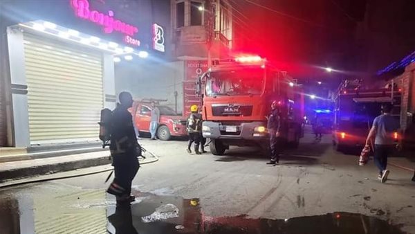 حريق في مطعم بأسيوط