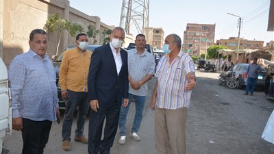 محافظ القليوبية يتفقد أعمال تطوير ميدان العاشر من رمضان بقليوب