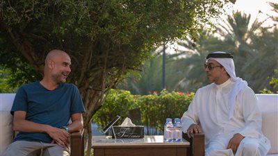 كواليس اجتماع الشيخ منصور بن زايد وجوارديولا