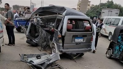 تفاصيل مصرع وإصابة 9 أشخاص في حادث على الطريق الإقليمي بالمنوفية | بث مباشر