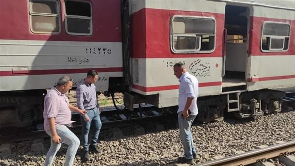 خروج قطار عن مساره