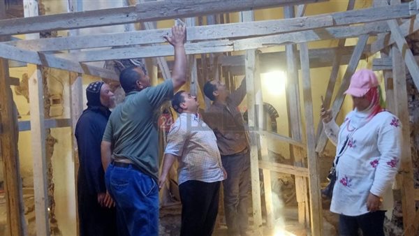 متابعة أعمال الترميم