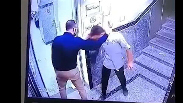 اثناء الاعتداء علي