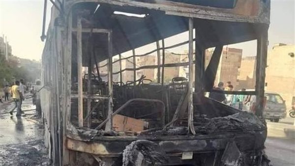 حريق أتوبيس المقطم