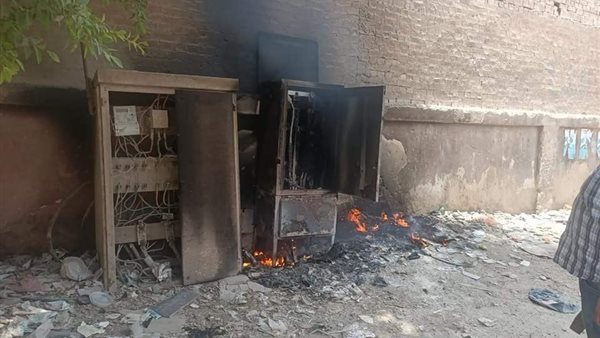 حريق غرفة كهرباء