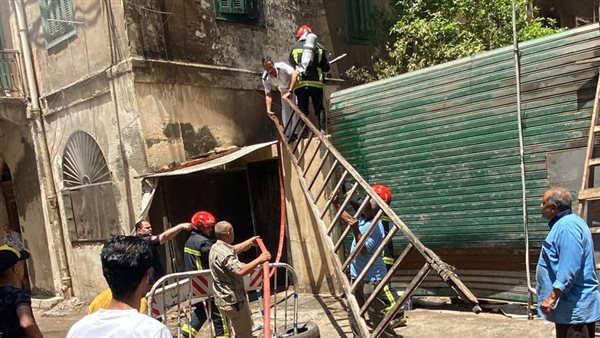 حريق شارع شكور