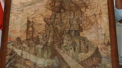 كنت معلقها في كافيه.. حائز لوحة عبدالهادي الجزار يكشف تفاصيل عثوره عليها