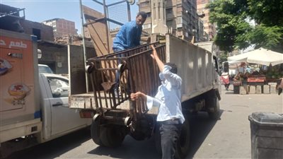 رفع 1200 حالة إشغال وضبط 14 توكتوك و8 سيارات تسير عكس الاتجاه بالجيزة