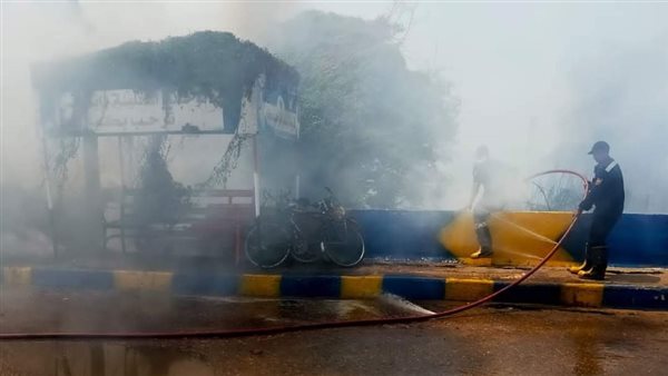 جانب من الحريق