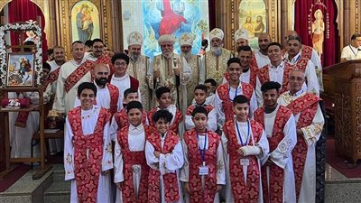 الأنبا أكليمندس يرسم 18 ابصالتس و8 أغنسطس جدد في ألماظة