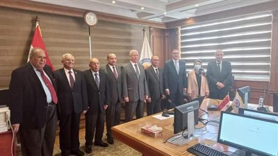 لجنة ترشيح رؤساء الجامعات تقابل المرشحين لمنصب رئيس جامعة المنيا