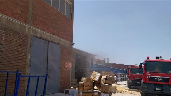 حريق مصنع منسوجات