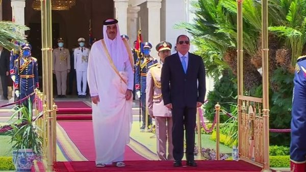 السيسي وامير قطر