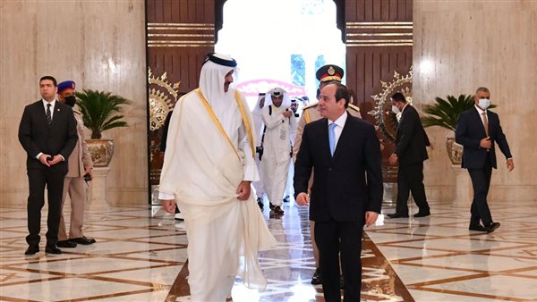 السيسي وأمير قطر