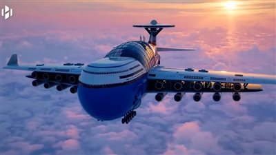 سفينة الأحلام.. فندق نووي يتسع لـ 5 آلاف شخص يطير في السماء لعدة سنوات | فيديو 