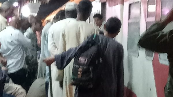 حريق بعربات القطار