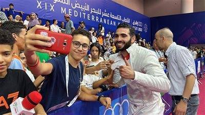 زياد السيسي يحصد ذهبية السلاح بدورة ألعاب البحر المتوسط