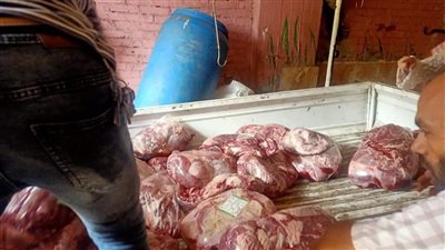 ضبط 500 كجم لحوم وسلع غذائية منتهية الصلاحية بالعمرانية