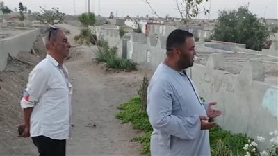 أهالي المحسمة بالمقابر ينتظرون جثمان عريس الجنة بالإسماعيلية