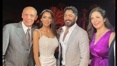 المنتج عصام إمام شقيق الزعيم يحتفل بخطوبة ابنته