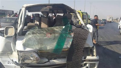 إصابة 11 شخصًا في انقلاب ميكروباص بالطريق الصحراوي بالشرقية