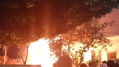 استمرار أعمال التبريد وانتداب الأدلة الجنائية لمعاينة حريق هائل بحديقة سمنود