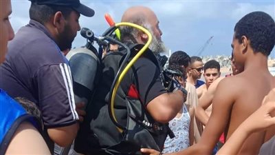 بدء عملية البحث عن غريق شاطئ سيدي بشر بالإسكندرية