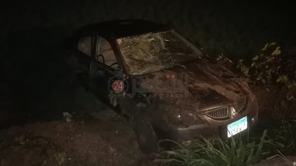 السيارة المنقلبة