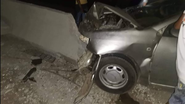 جانب من حادث تصادم