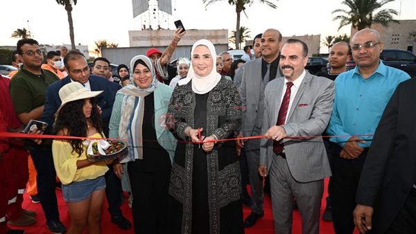 وزيرة التضامن خلال