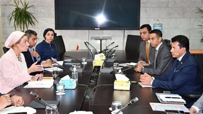 اجتماع موسع بين وزيري الرياضة والبيئة لمناقشة استعدادات تنظيم مؤتمر المناخ COP27
