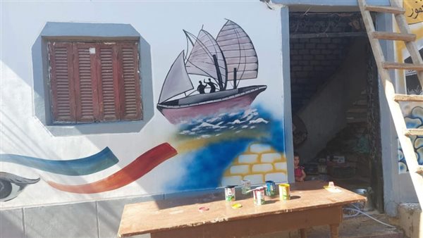 رسم فنان قبطي على