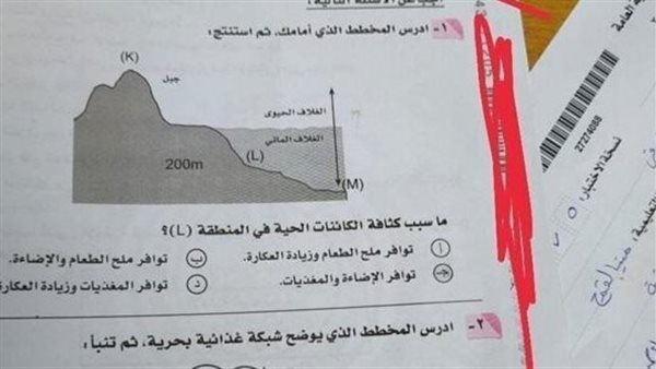 امتحان الجيولوجيا