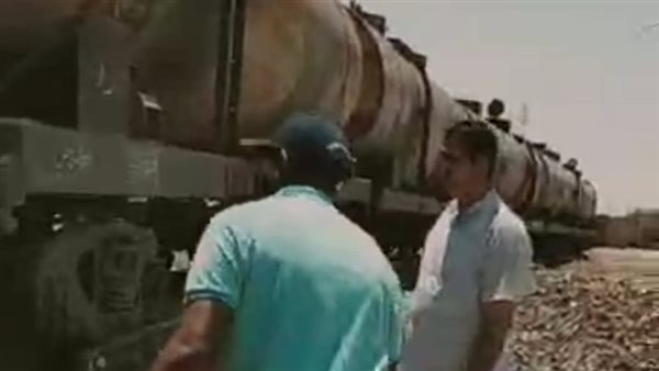 خروج قطار بضائع عن