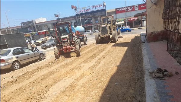 استمرار الأعمال الاسفلتية