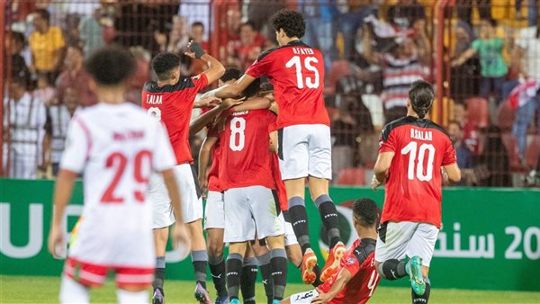 احتفال لاعبي منتخب