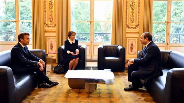 مباحثات السيسي وماكرون