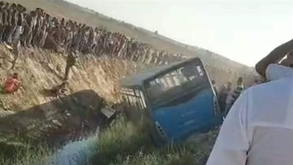 حادث انقلاب أتوبيس