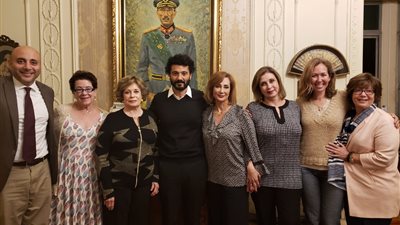 خالد النبوي يزور أسرة الرئيس الراحل السادات: “شكرًا على رُقي الحوار معكم” (صور )