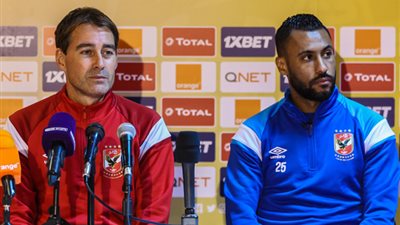 مؤتمر صحفي لفايلر وحسام عاشور قبل مباراة الهلال السوداني بدوري أبطال إفريقيا