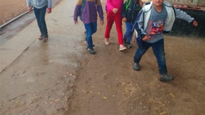 أمطار غزيرة ورعد وبرق على محافظة الغربية