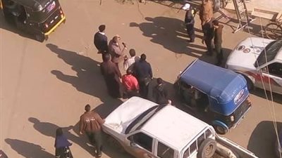 سقوط عمود إنارة بأحد شوارع الدقهلية