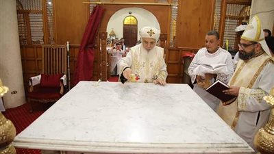 على مساحة 700 متر.. تدشين كنيسة القديس مارجرجس بعزبة فلتاؤوس في إيبارشية سمالوط 