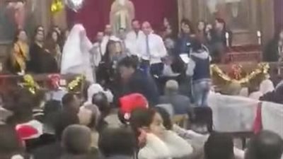 دعوات وصلوات لحفظ مصر بقداس ليلة رأس السنة بكاتدرائية الأنبا شنودة بالبحر الأحمر