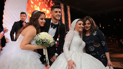 مصطفى حجاج ورامي جمال يشعلون الأجواء في حفل زفاف أحمد الشيخ (صور)