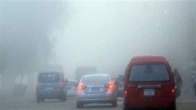 شبورة مائية كثيفة تحجب الرؤية على طرق كفر الشيخ