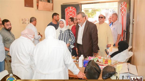 جانب من القافلة الطبية