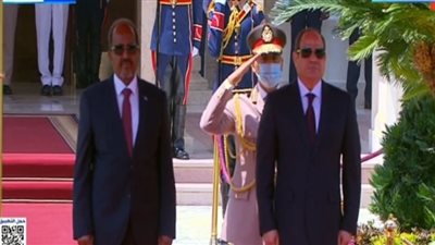 مراسم استقبال رسمية.. السيسي يستقبل نظيره الصومالي بقصر الاتحادية| بث مباشر