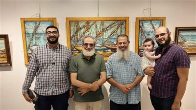 القيادي السلفي صلاح عبد المعبود يزور معرض فن تشكيلي: مثال للانضباط 