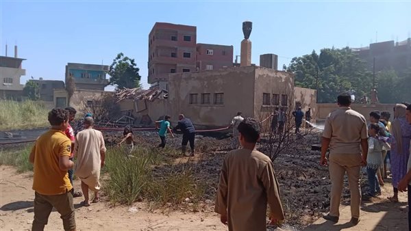 حريق شونة كتان -